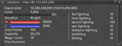 Signature for player Cabalero